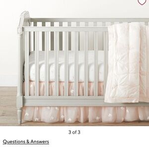 Monique Lhuillier Ethereal Tulle Crib
Skirt, Blush Pink